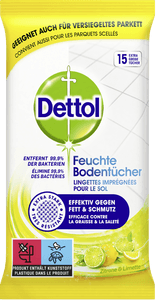 Dettol Feuchte Bodenreinigungs-Tücher Zitrone & Limette