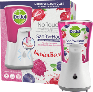 Dettol No-Touch Distributeur automatique de savon blanc Baies de jardin